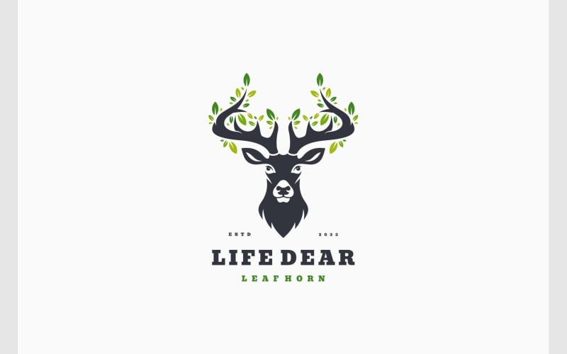 deer antler leaf natural horn logo original