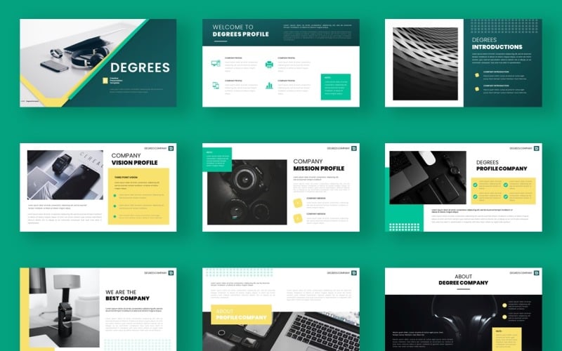 degrees powerpoint template original