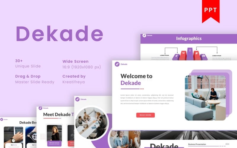dekade powerpoint presentation template original