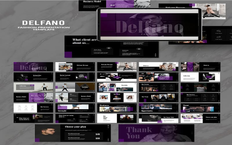 delfano presesentation powerpoint template original