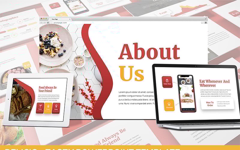 delicio tasty powerpoint template original