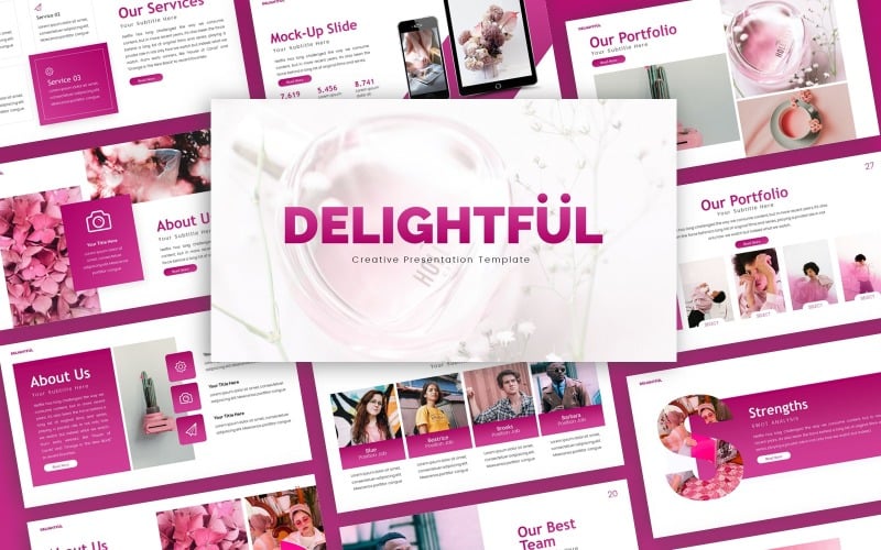 delightful creative multipurpose powerpoint template original