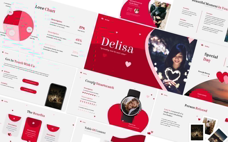delisa valentine powerpoint template original