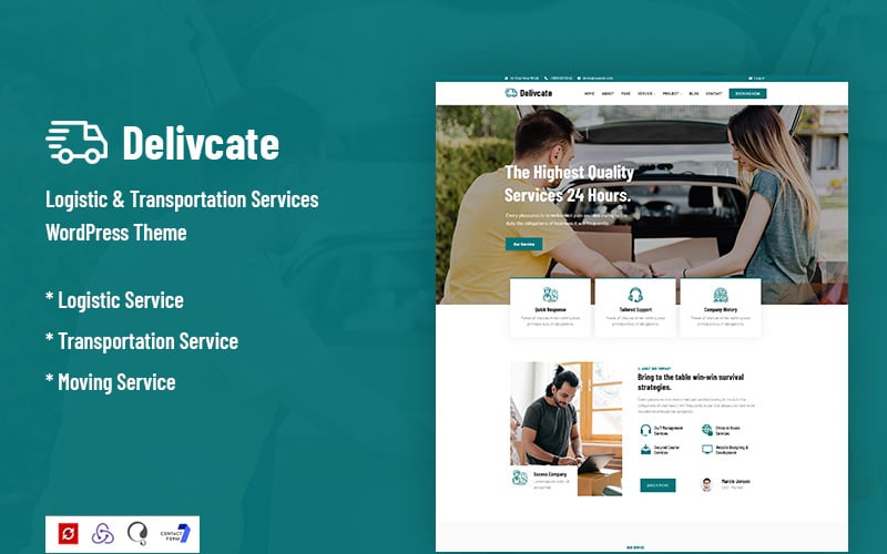 delivcate logistic amp transportation service wordpress theme original