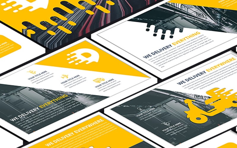 delivery premium powerpoint template original