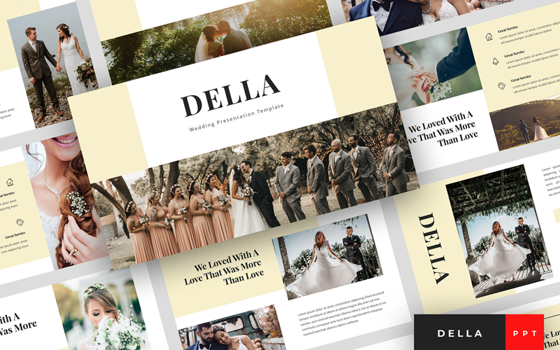 della wedding presentation powerpoint template original