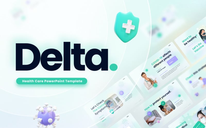 delta corona virus powerpoint template original