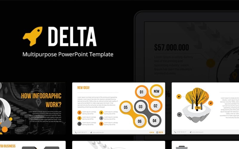 delta multipurpose powerpoint template original