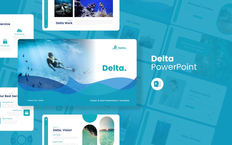 delta ocean and sea presentation powerpoint template original