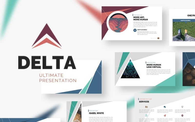 delta presentation powerpoint template original