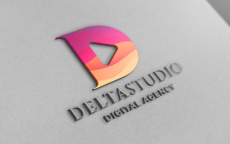 delta studio later d branding logo original