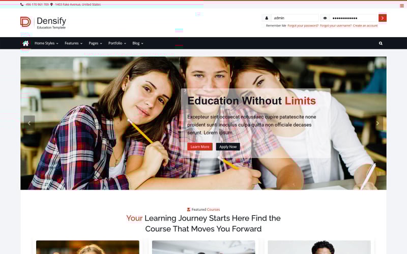 densify education lms online courses template original