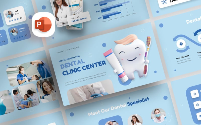 dental clinic center presentation template original