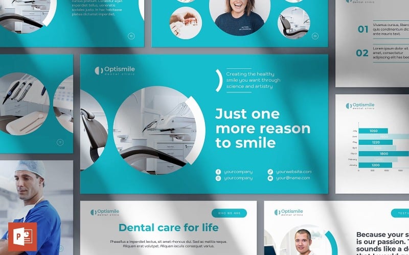 dental clinic presentation powerpoint template original