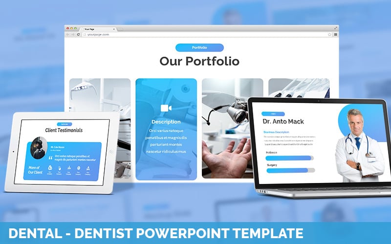 dental dentist powerpoint template original