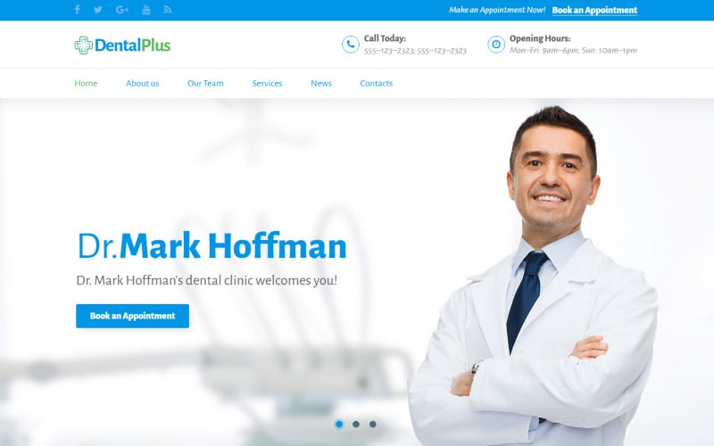 dentaplus accurate dental clinic html landing page template original