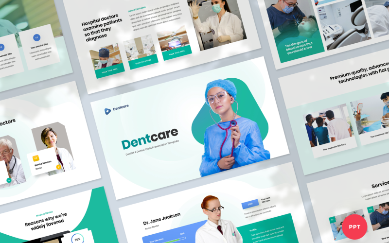 dentist and dental clinic presentation powerpoint template original