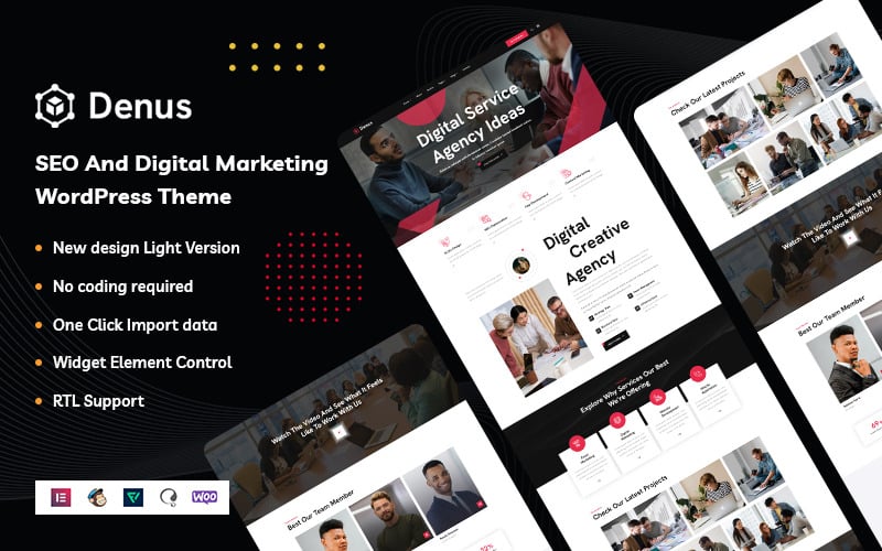 denus creative agency wordpress theme original