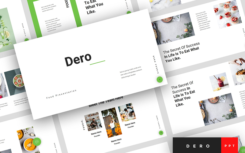 dero food presentation powerpoint template original