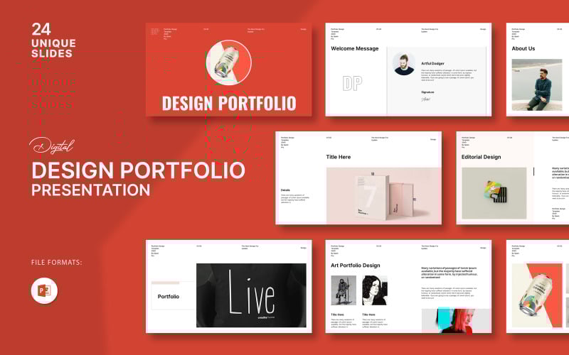 design portfolio powerpoint presentation original