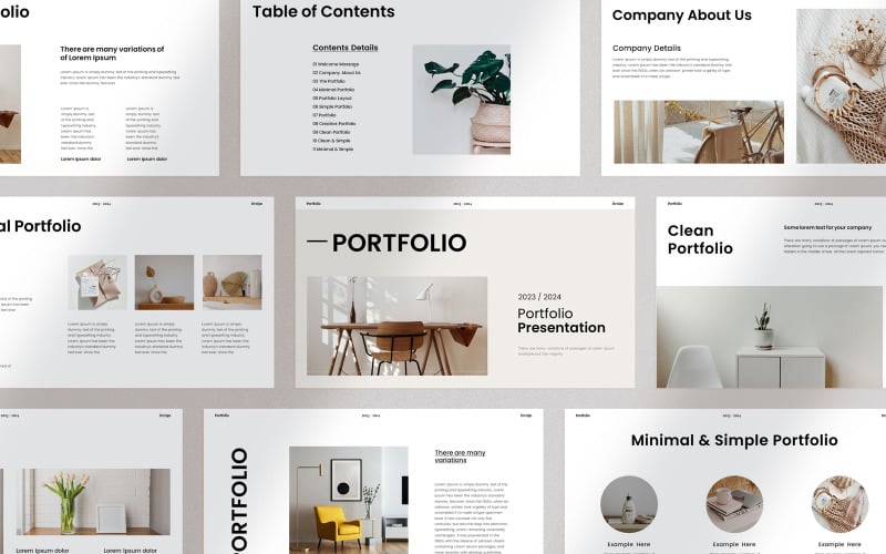 design portfolio presentation template original