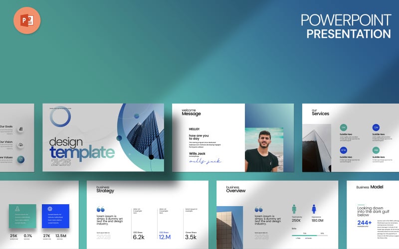 design template powerpoint template original