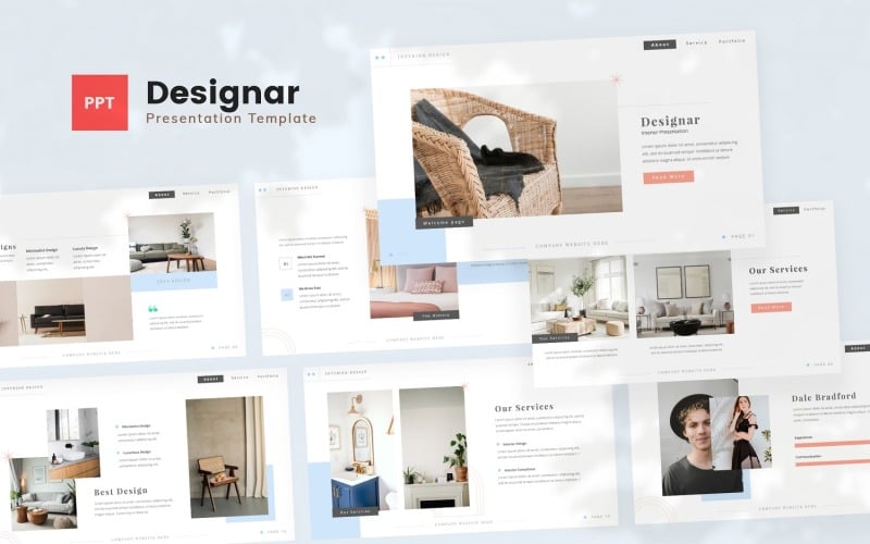 designar interior design powerpoint template original