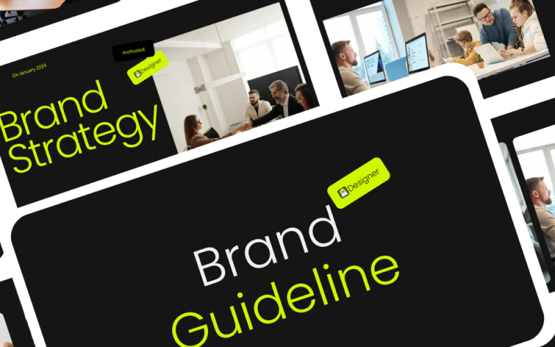 designer brand guideline presentation powerpoint original