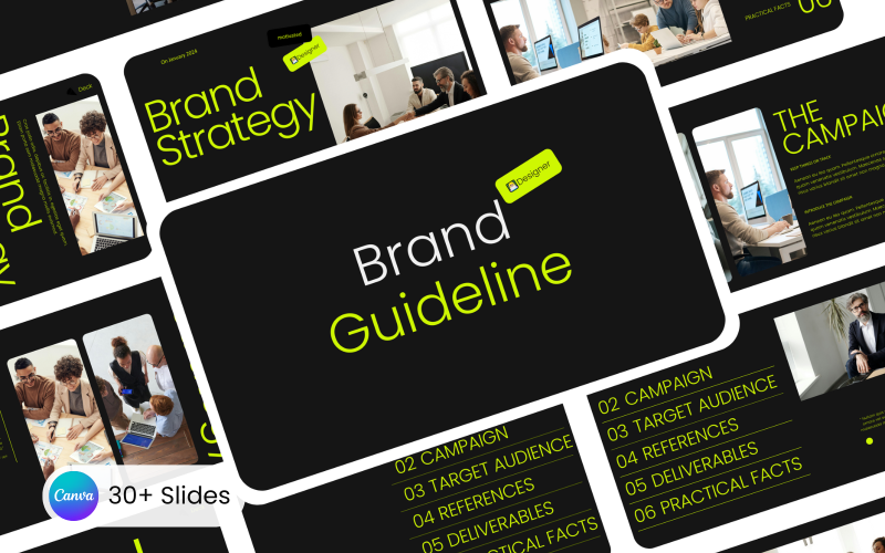designer canva brand guideline presentation original