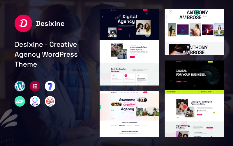 desixine creative agency wordpress theme original