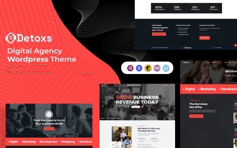 detoxs creative digital agency theme wordpress theme original