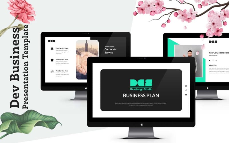 dev business presentation pitch deck powerpoint template original