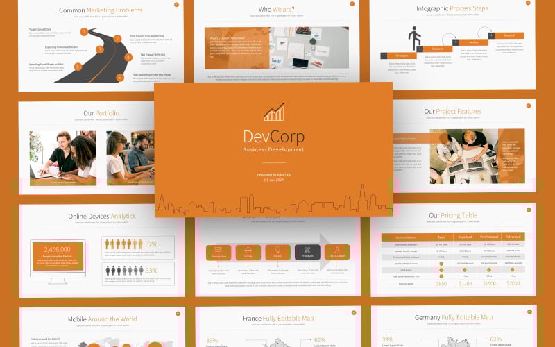 devcorp business development powerpoint template original