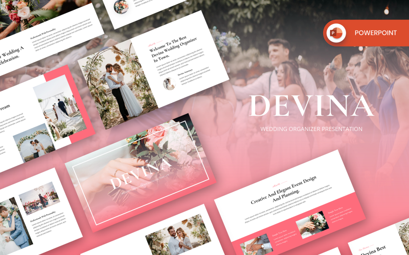 devina wedding organizer powerpoint template original