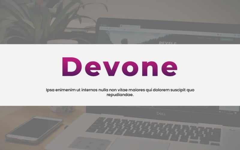 devone business powerpoint template original
