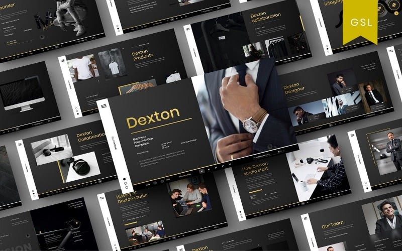 dexton business google slide template original