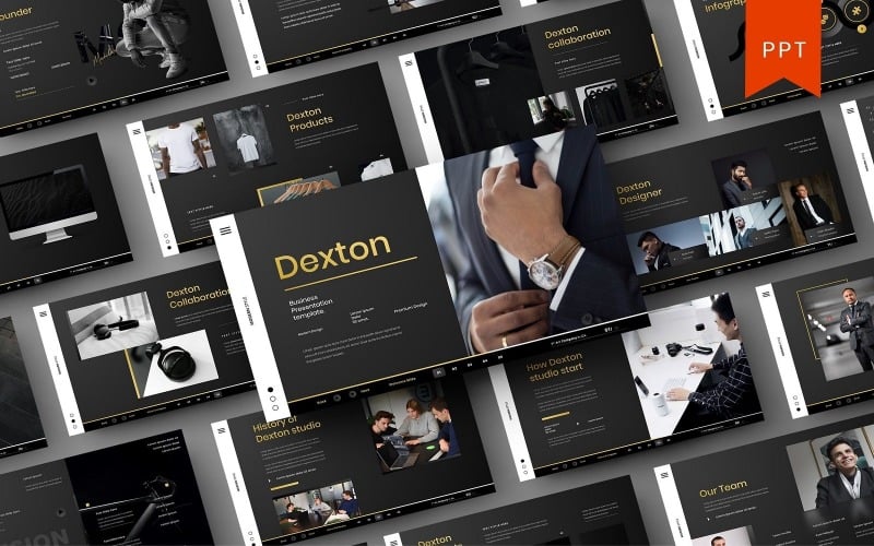 dexton business powerpoint template original