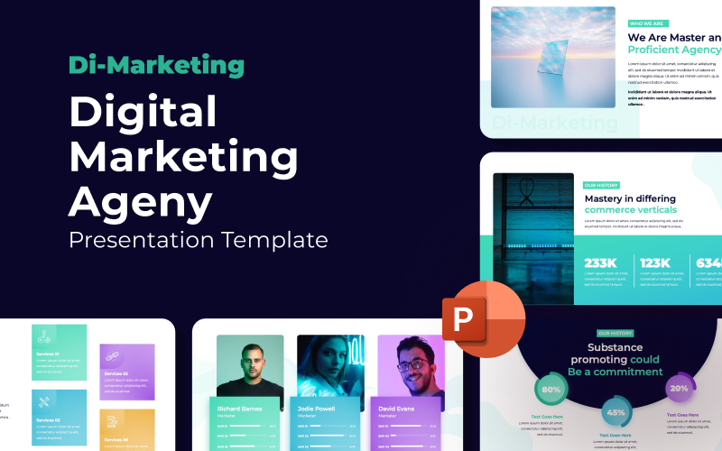 di marketing digital marketing agency powerpoint template original