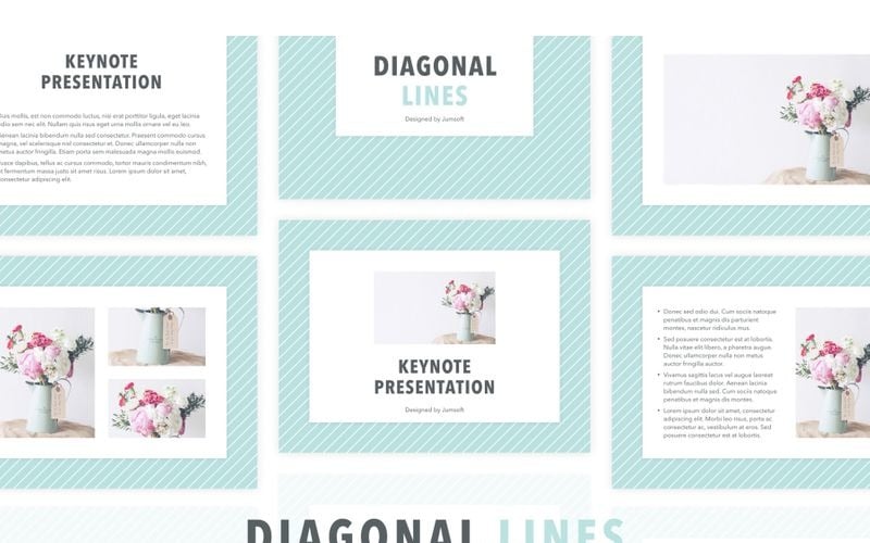diagonal lines powerpoint template original