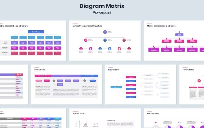 diagram matrix infographic powerpoint original