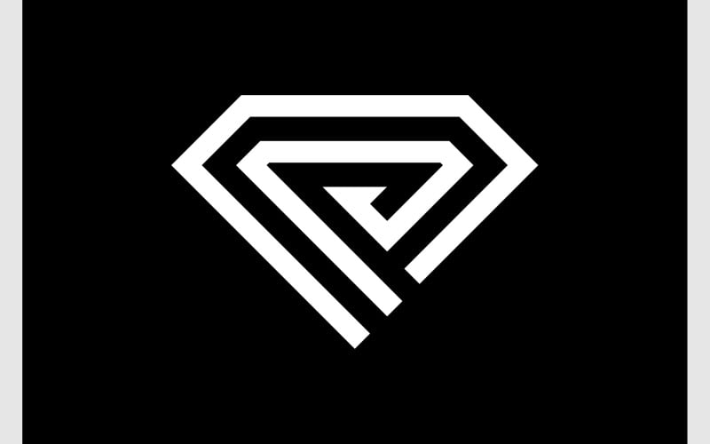 diamond line geometric logo original