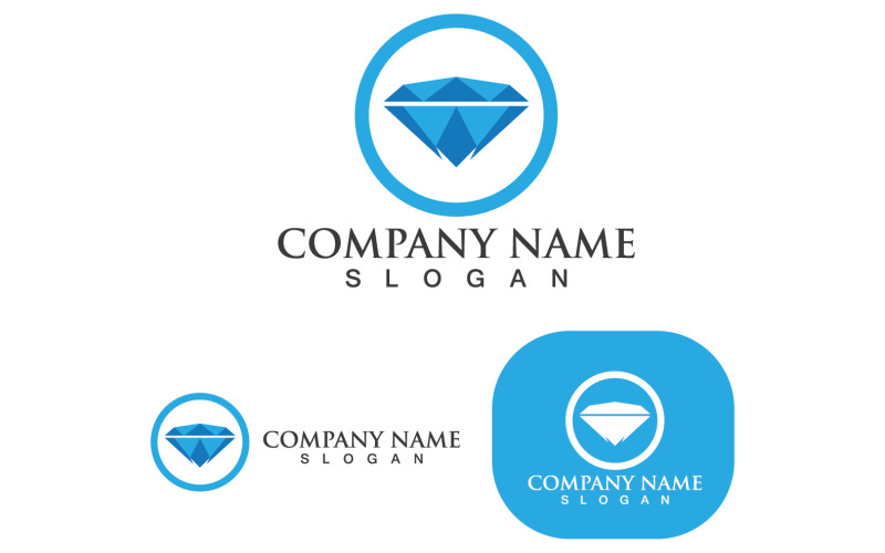 diamond logo template vector icon v original