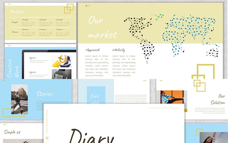 diary powerpoint template original