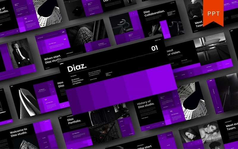 diaz powerpoint template original