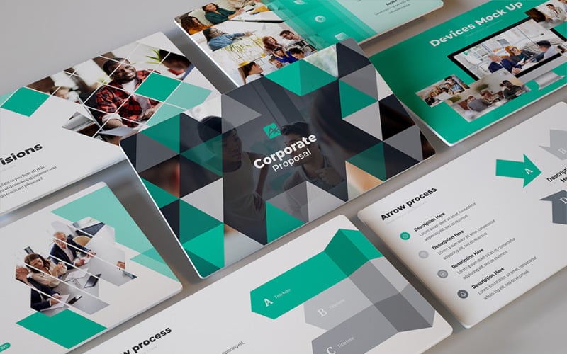 dierra business report powerpoint template original