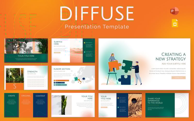 diffuse powerpoint presentation template original