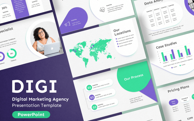 digi digital marketing powerpoint presentation template original