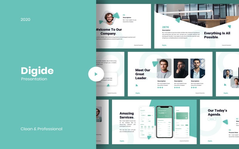 digide startups powerpoint template original
