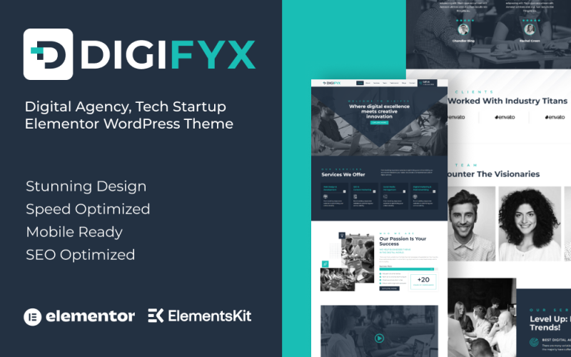 digifyx digital agency elementor wordpress theme original