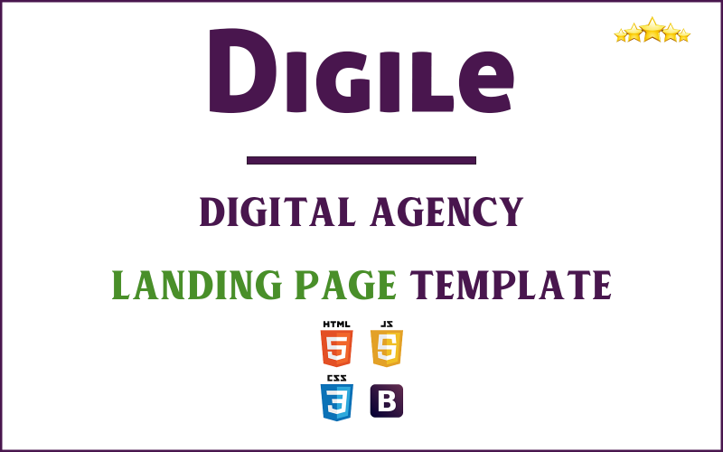 digile digital agency landing page template original